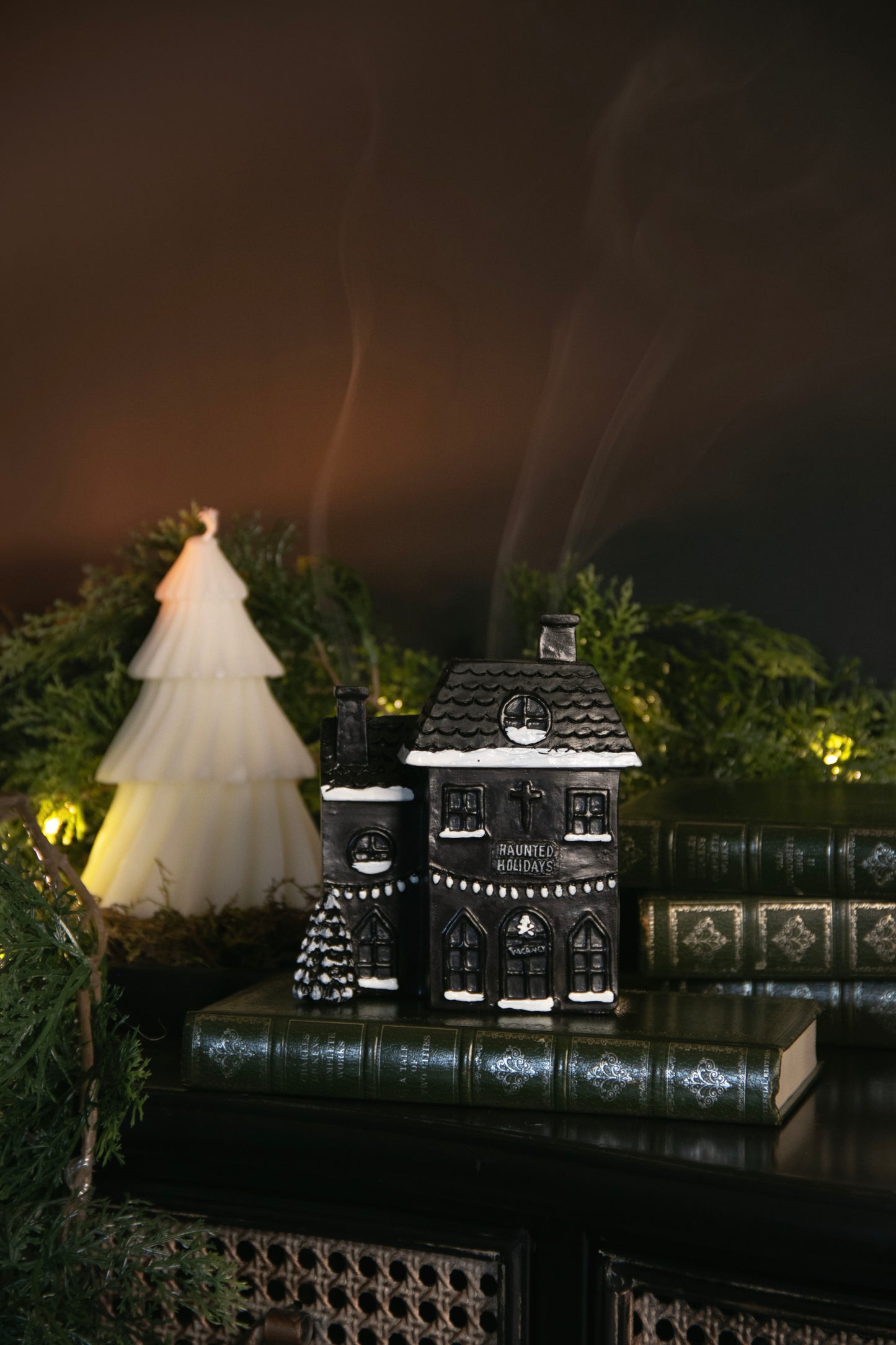 Haunted House Incense Cone Burner