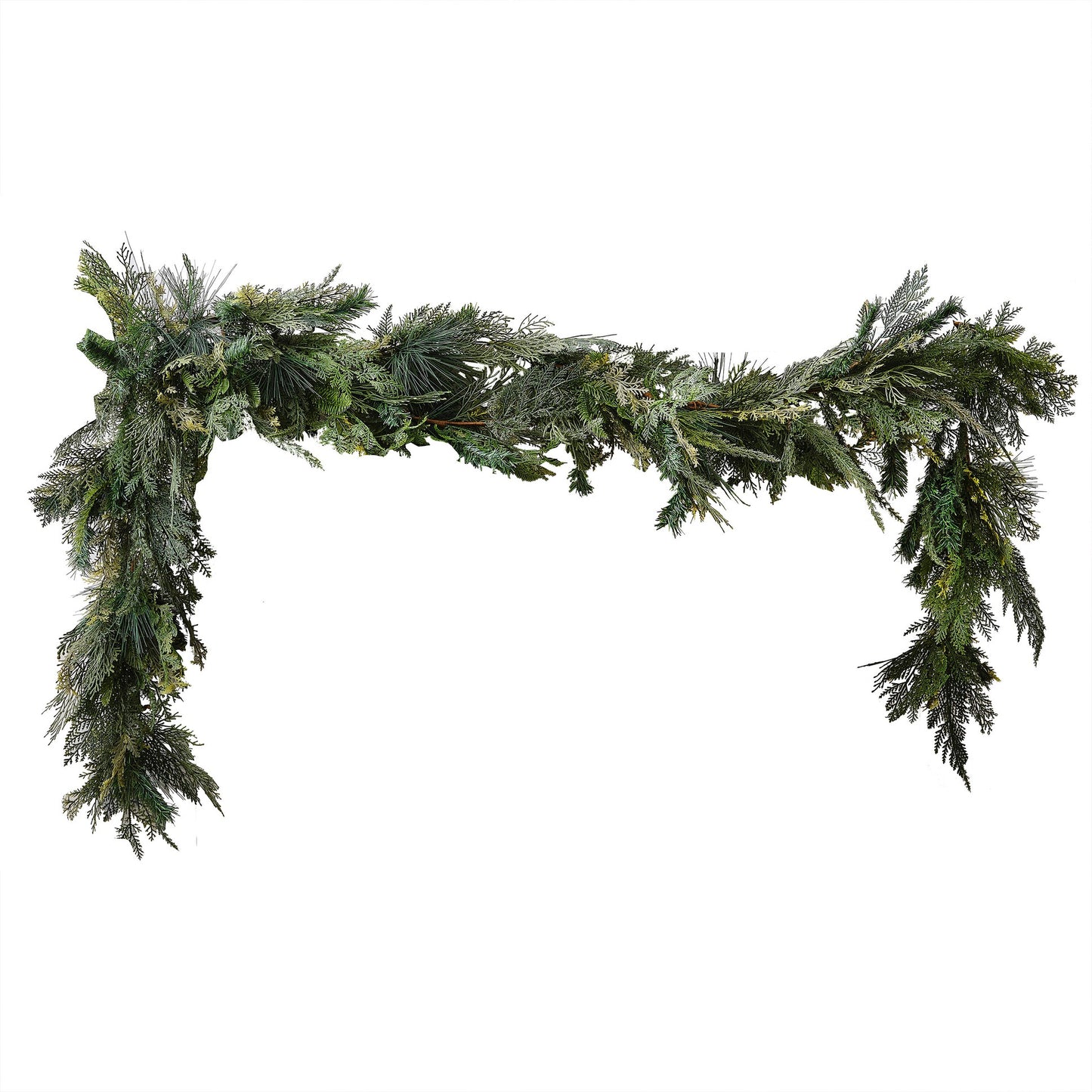 Luxe Pine and Cypress Foliage Christmas Garland - Stock Due Late November 2023