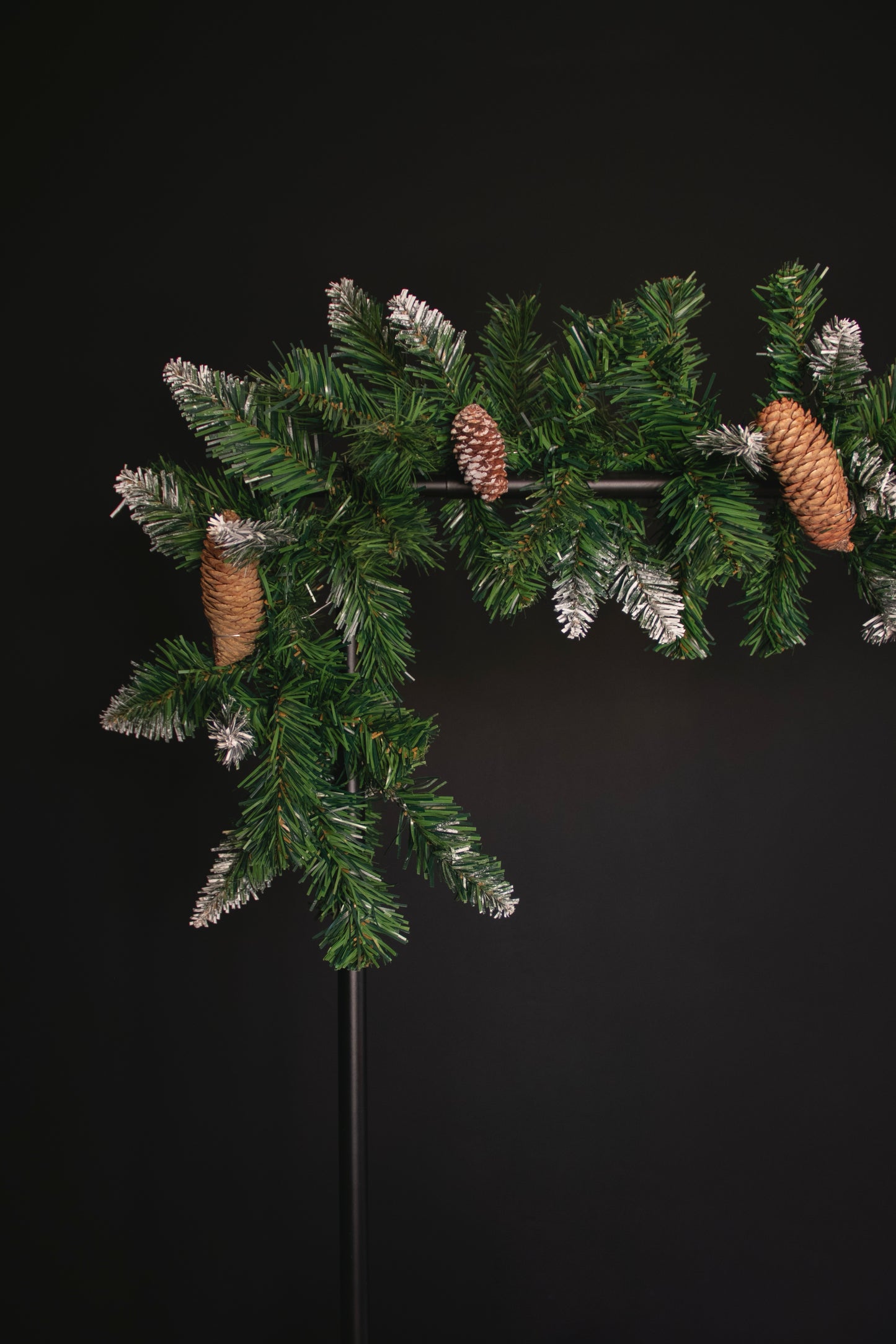 Christmas Foliage Garland with Pine Cones