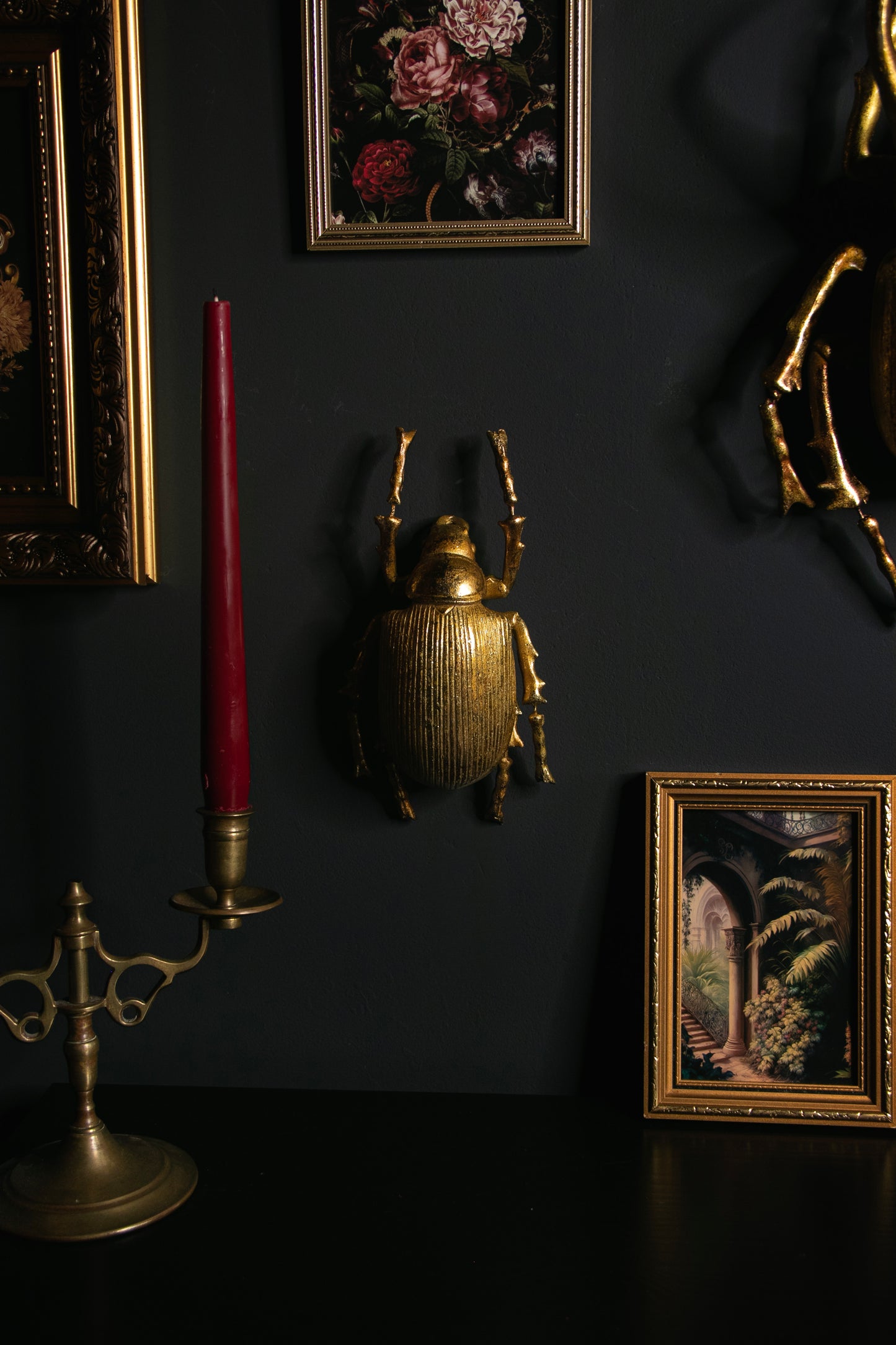 Gold Beetle Wall Hanging - no.2