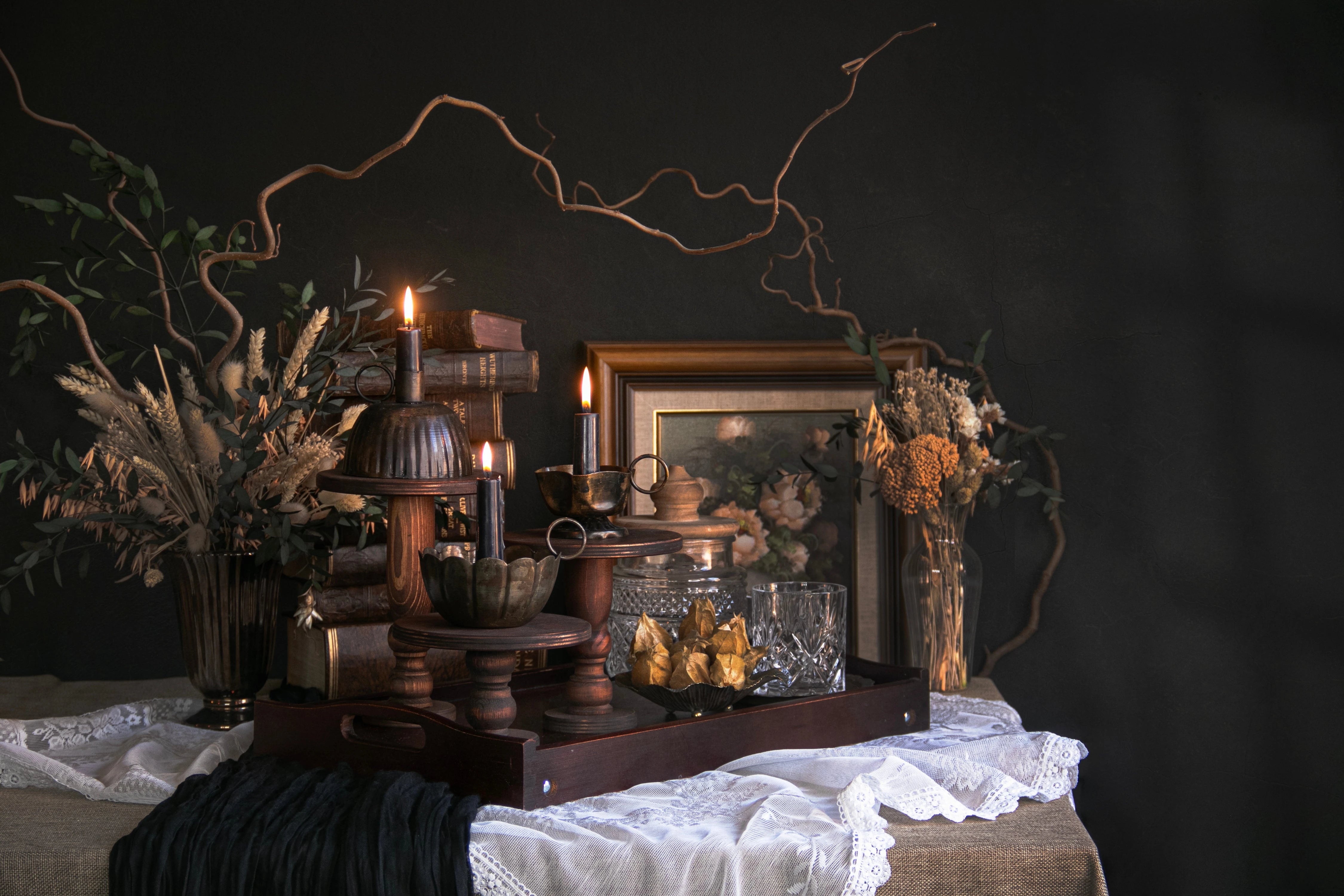 CANDLES AND HOLDERS