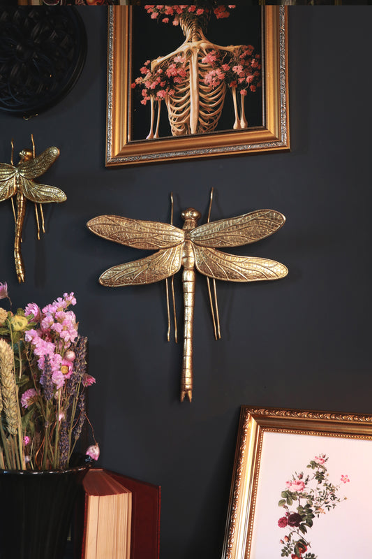 Gold Dragonfly Wall Hanging (Various Sizes)