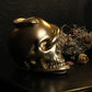 Snake Skull Ornament in Gold - The Blackened Teeth