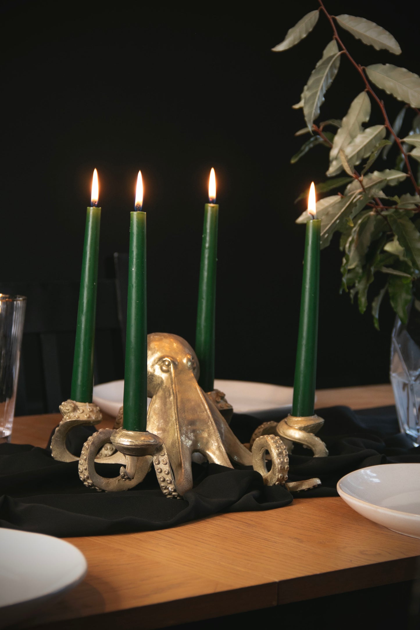Tapered Dinner Candles - Green
