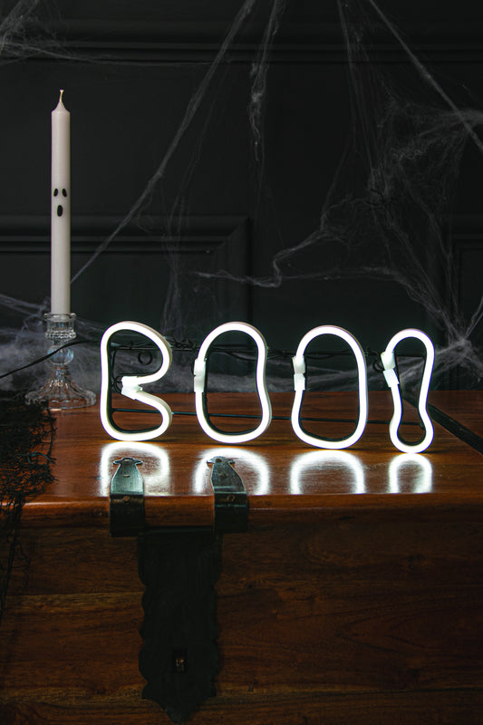 Boo! Neon Light Up Halloween Decoration
