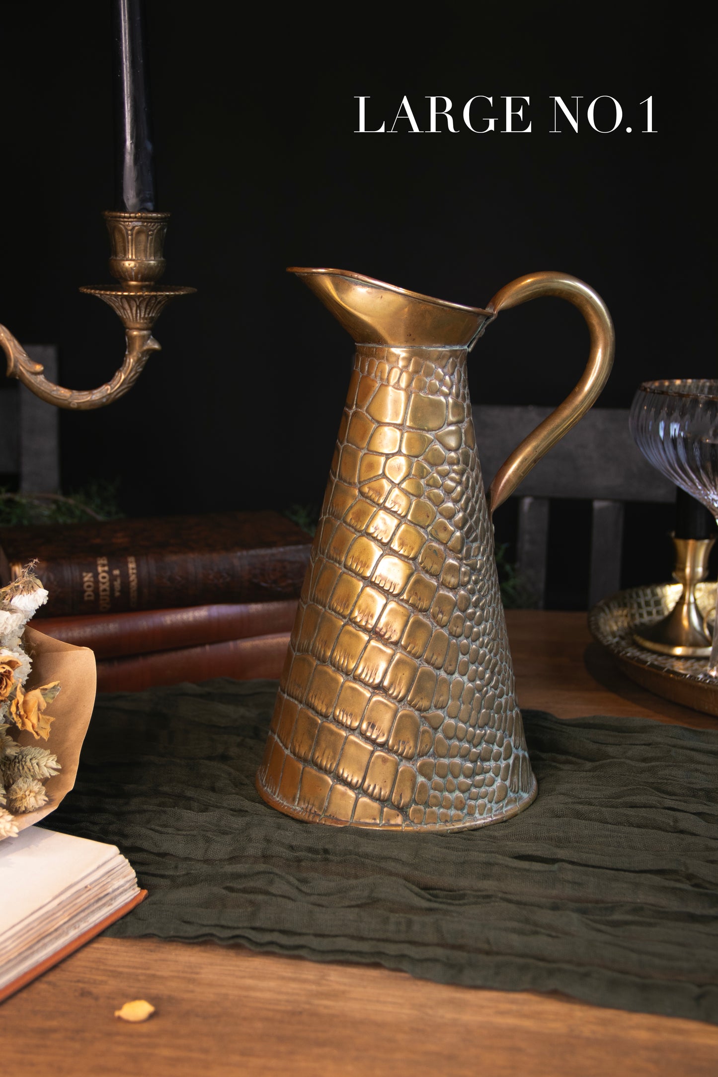 Brass Reptile Jugs (Various Sizes) | Pre-Loved