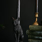 Faust's Familiar Cat Candle Stick
