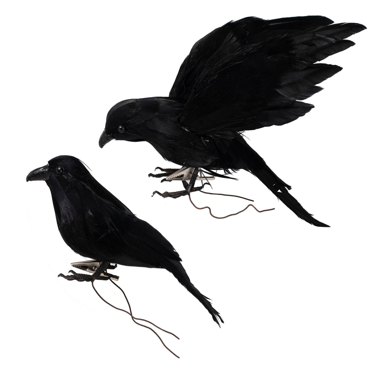 Black Crow Clip On Decorations