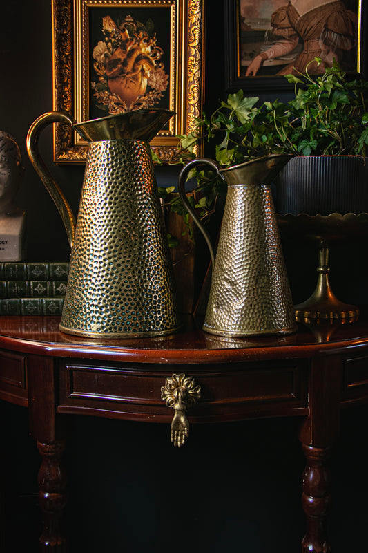 Hammered Brass Jugs | Pre-Loved