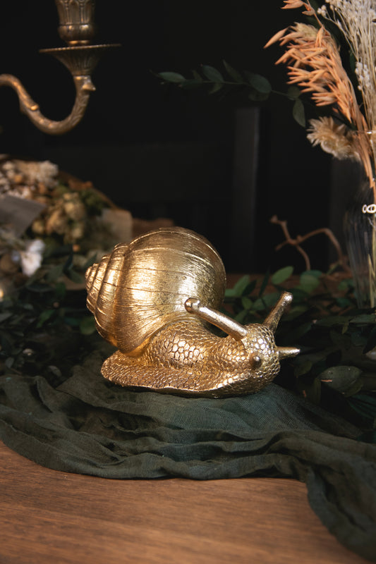 Gold Snail Ornament