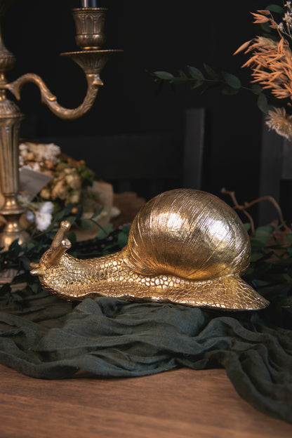 Gold Snail Ornament