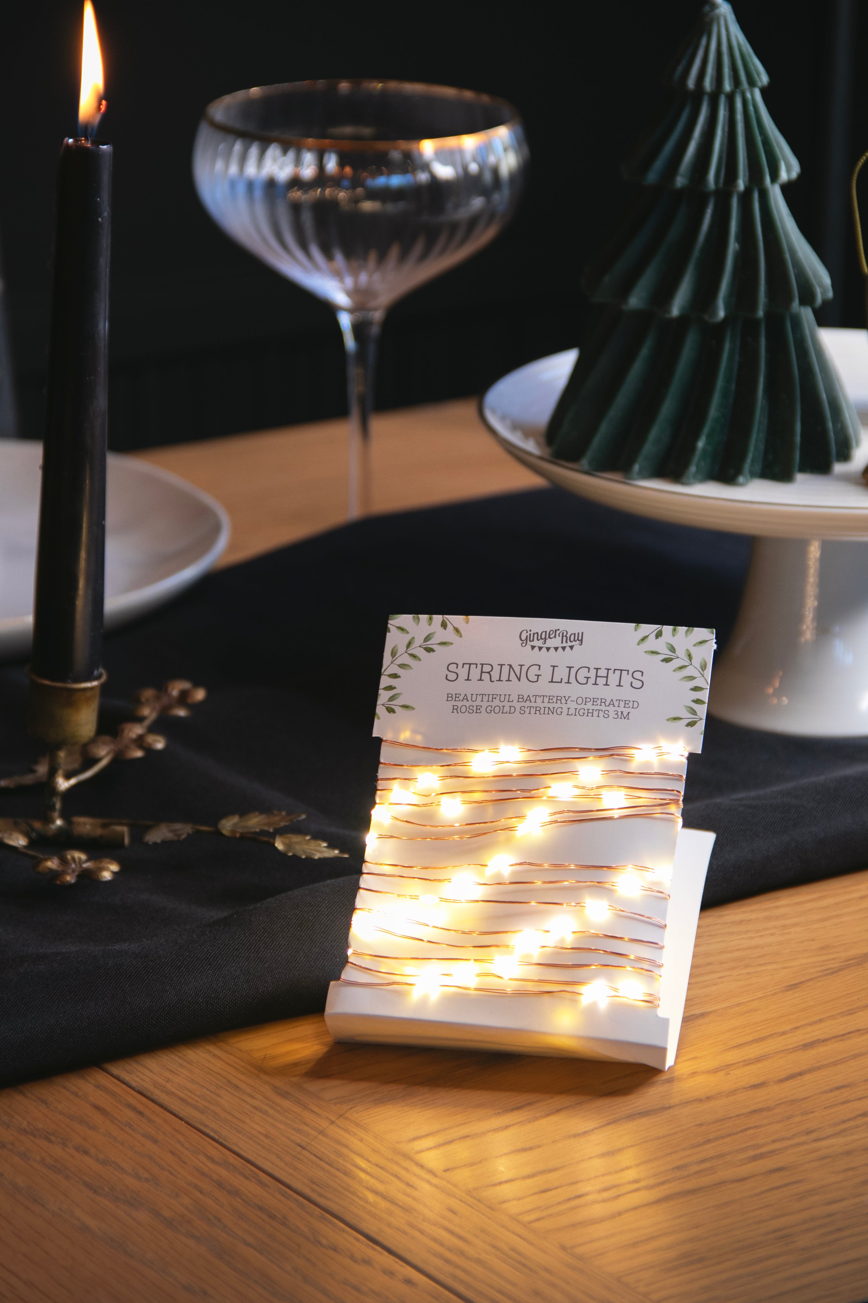 Rose Gold LED String Lights – Carbon Row