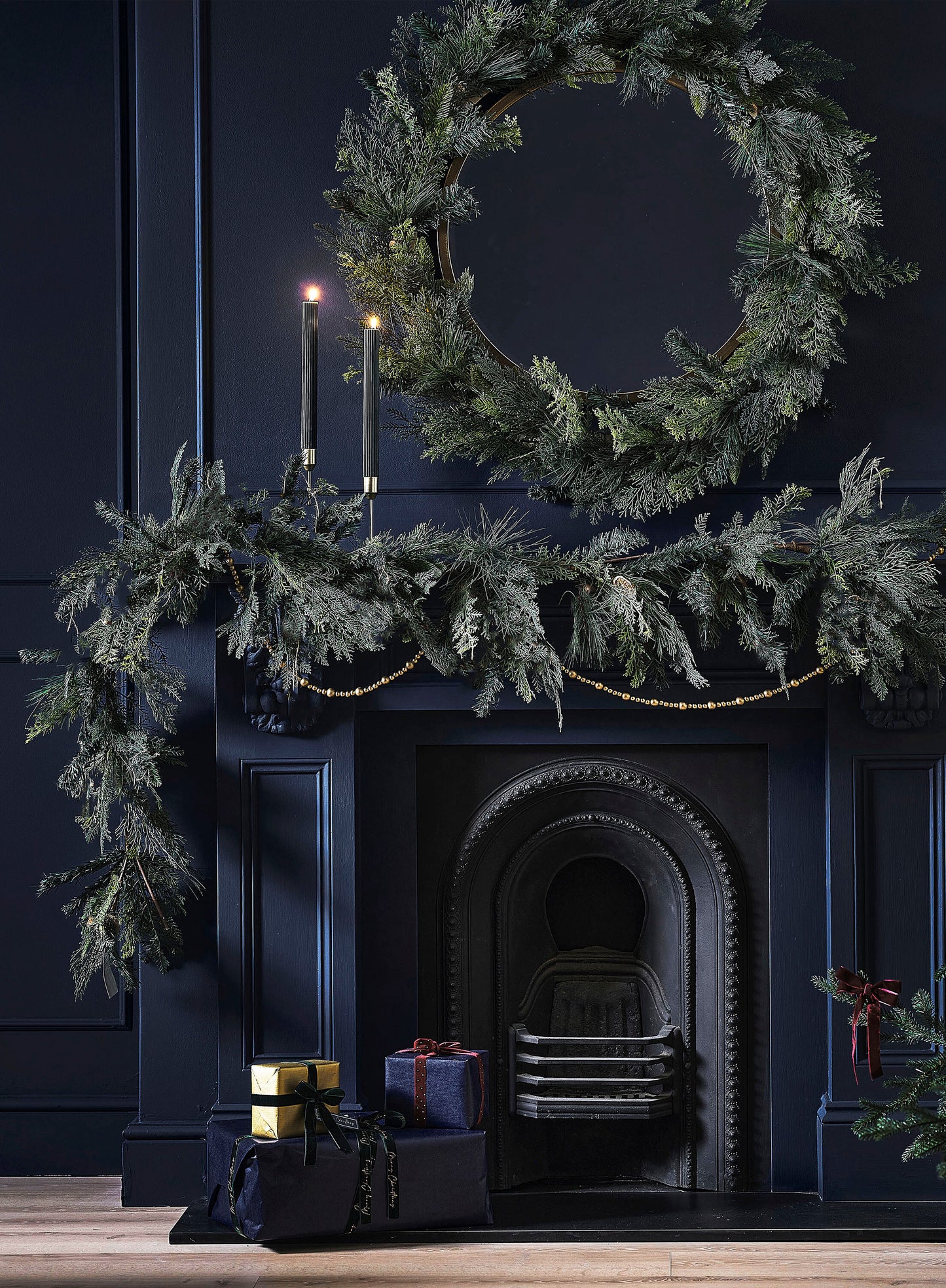 Luxe Pine and Cypress Foliage Christmas Garland - Stock Due Late November 2023