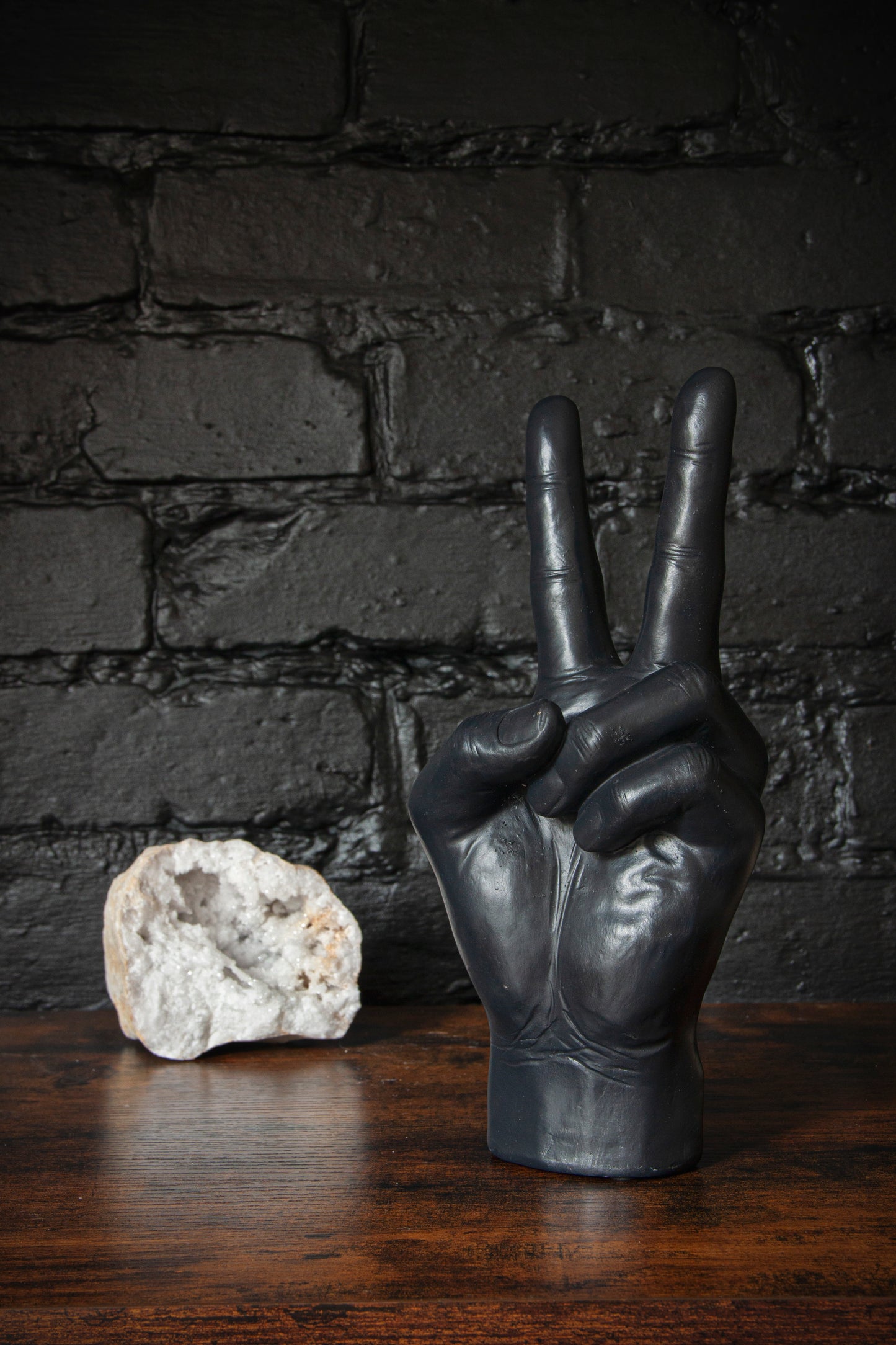 Black Peace Hand Ornament & Vase