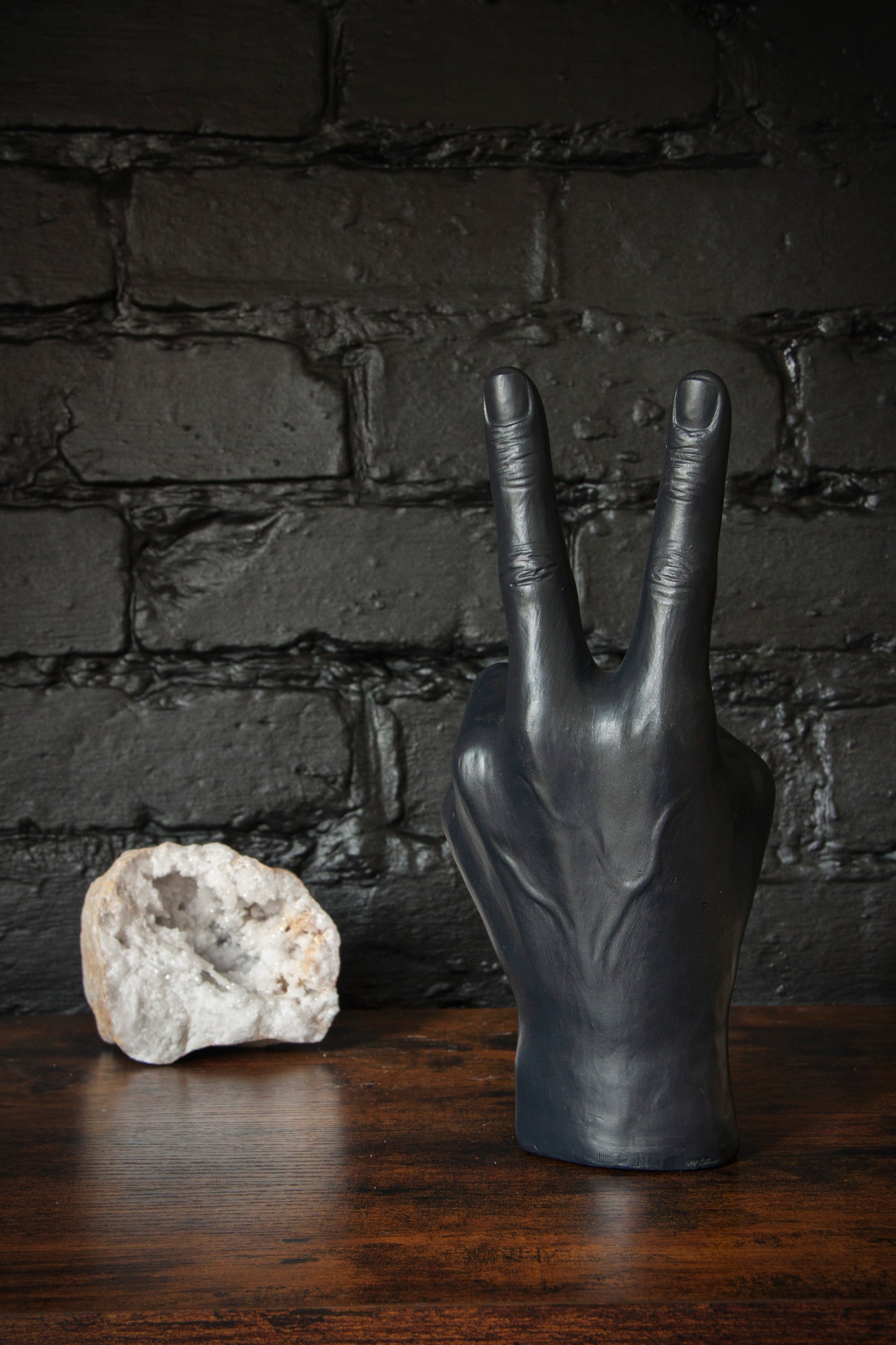 Black Peace Hand Ornament & Vase
