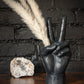 Black Peace Hand Ornament & Vase