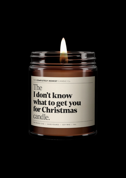 The I don't know what to get you for Christmas Candle