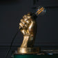 Gold Hand Table Lamp