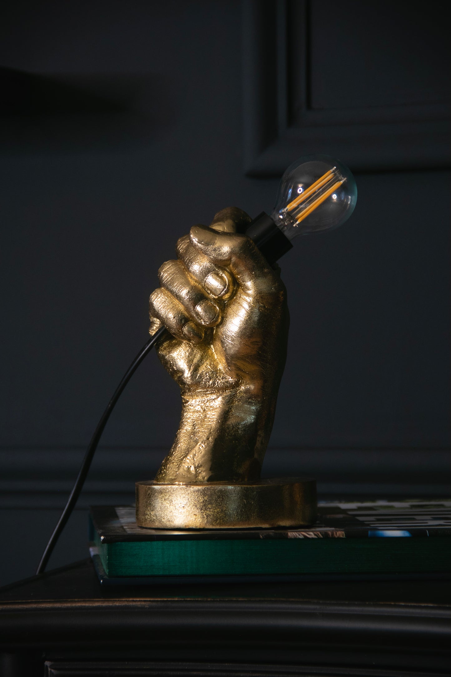 Gold Hand Table Lamp
