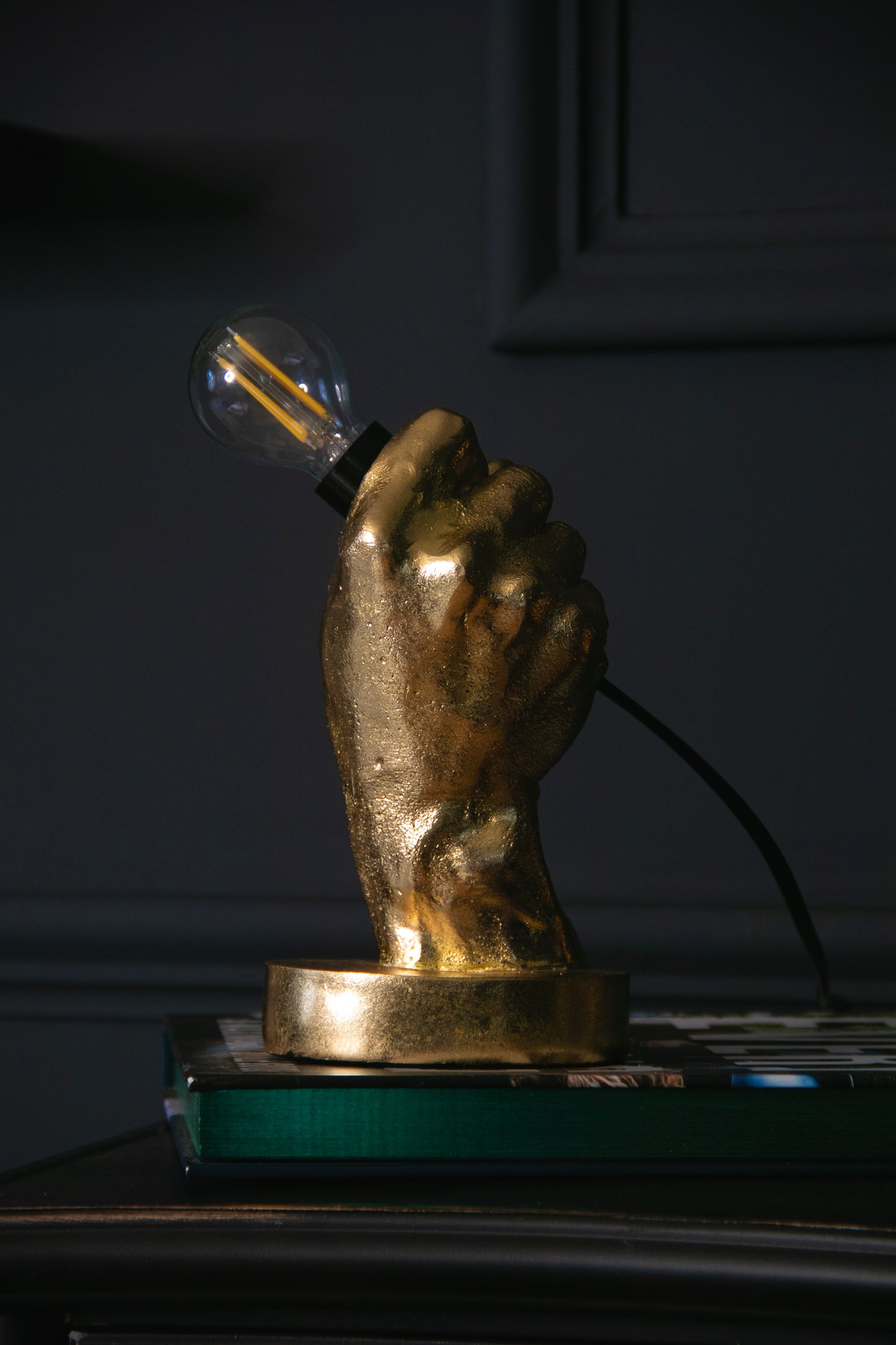 Gold Hand Table Lamp