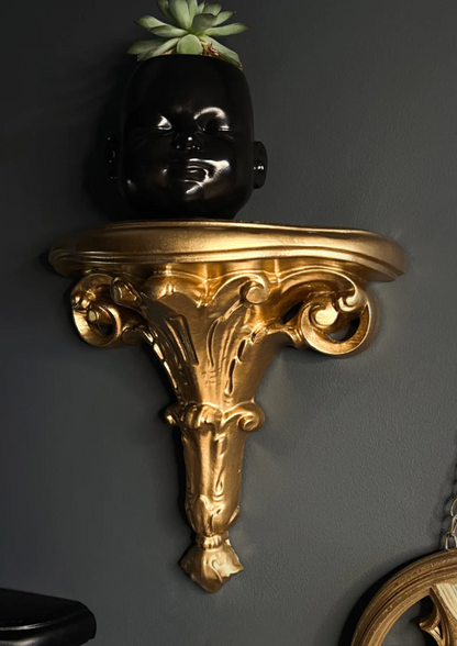 Baroque Gothic Sconce in Gold by The Blackened Teeth