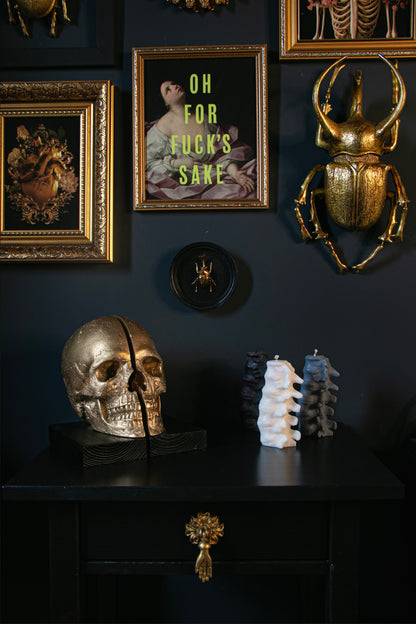 Large Gold Beetle Wall Hanging
