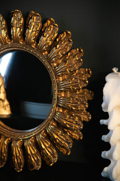 Ornate Gold Convex Mirror