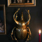 Large Gold Beetle Wall Hanging