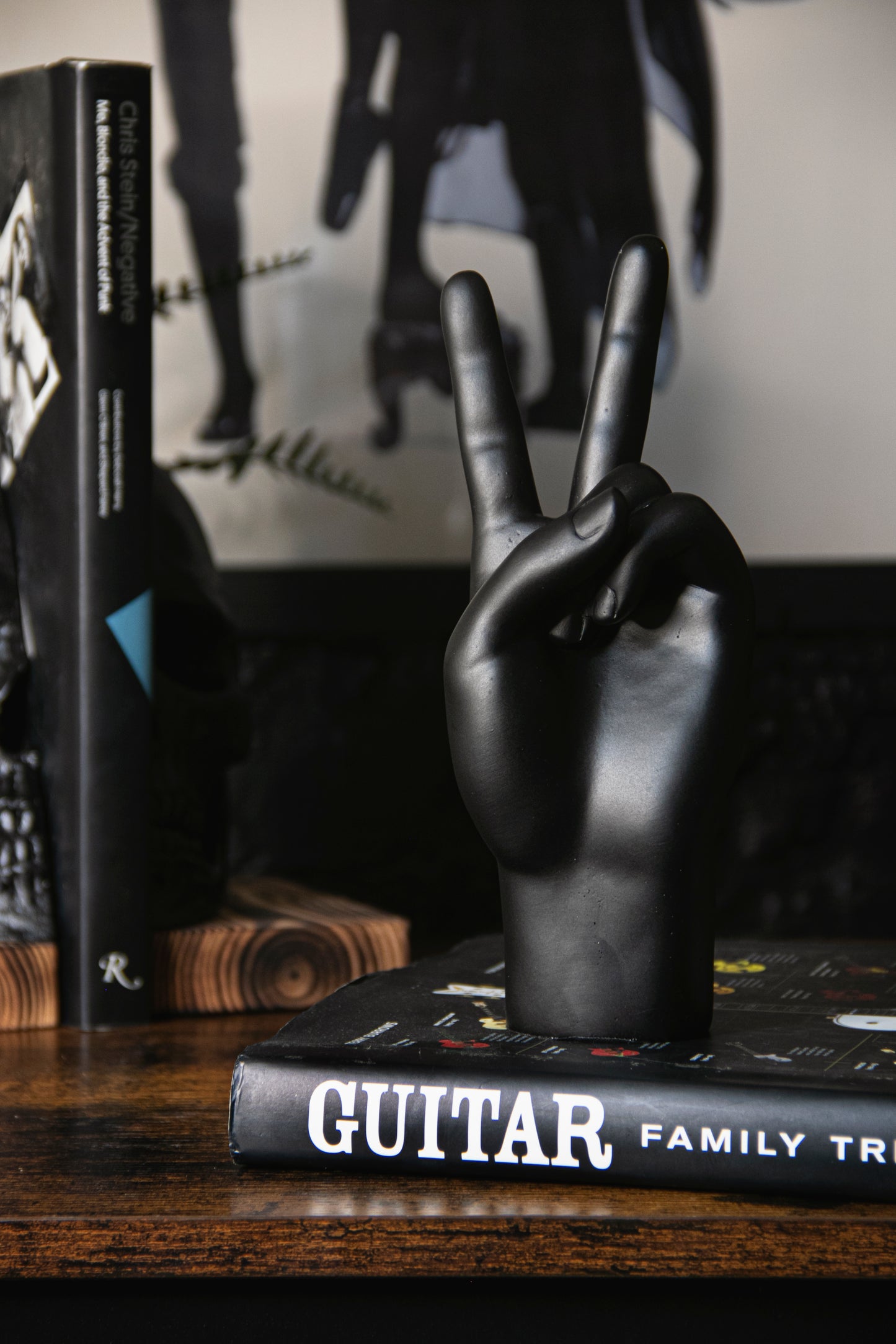 Black Peace Hand Ornament