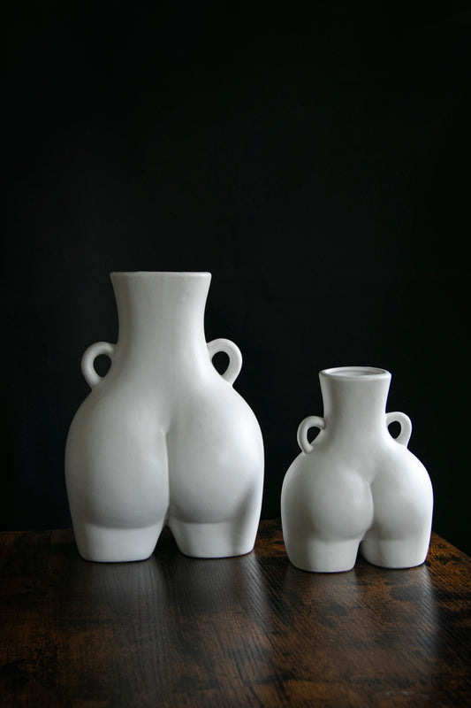 The 'Love Handles' Booty Vase - White