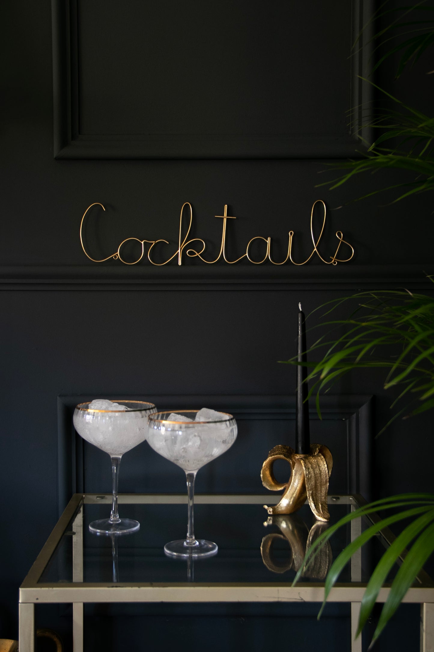 Cocktails - Wire Bar Sign