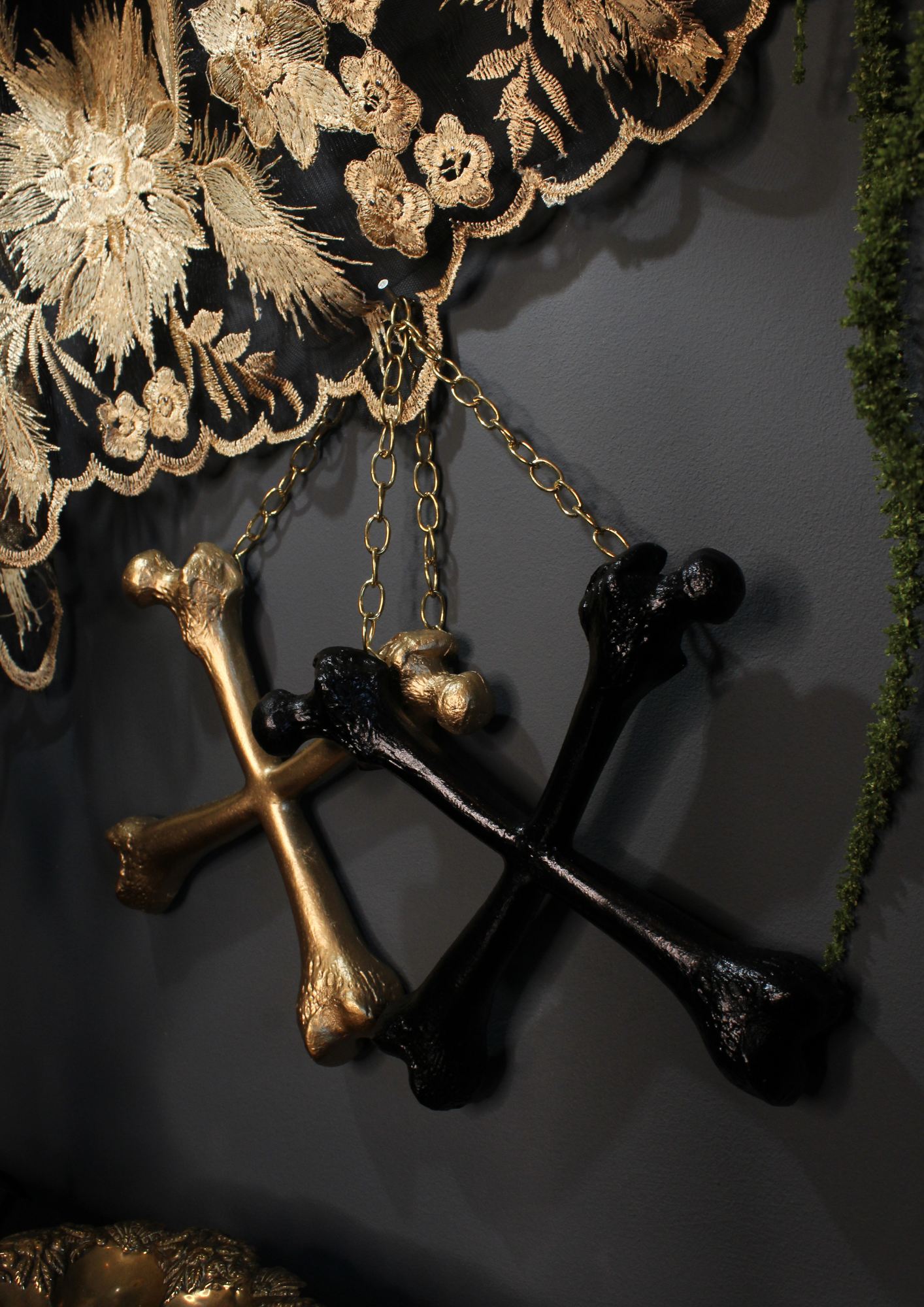 Crossbones Gothic Wall Decor By The Blackened Teeth
