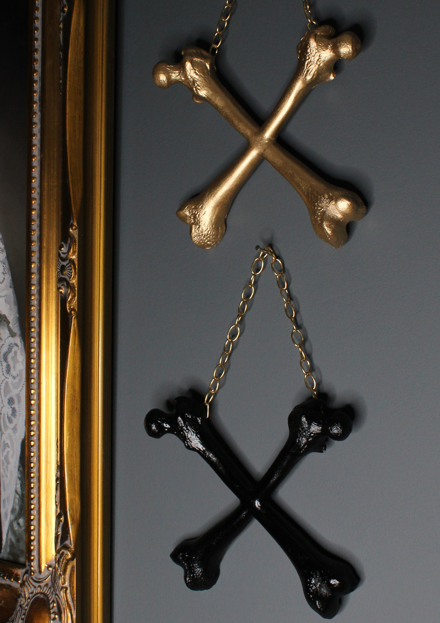 Crossbones Gothic Wall Decor By The Blackened Teeth