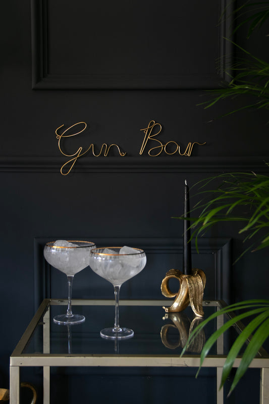 Gin Bar - Wire Bar Sign