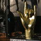 Gold Rock On Hand Ornament