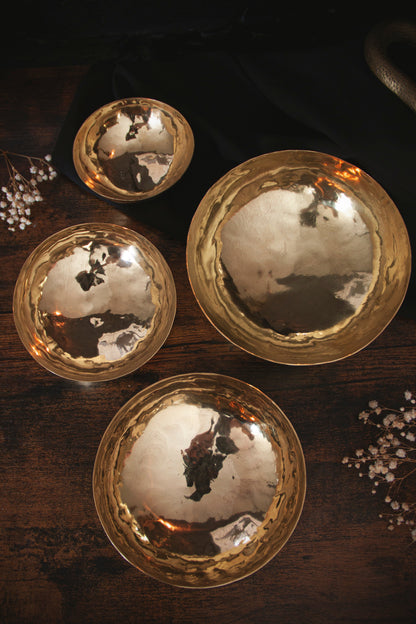 Decorative Hammered Brass Bowls