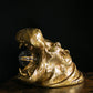 Gold Hippo Table Lamp