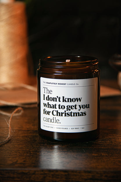 The I don't know what to get you for Christmas Candle