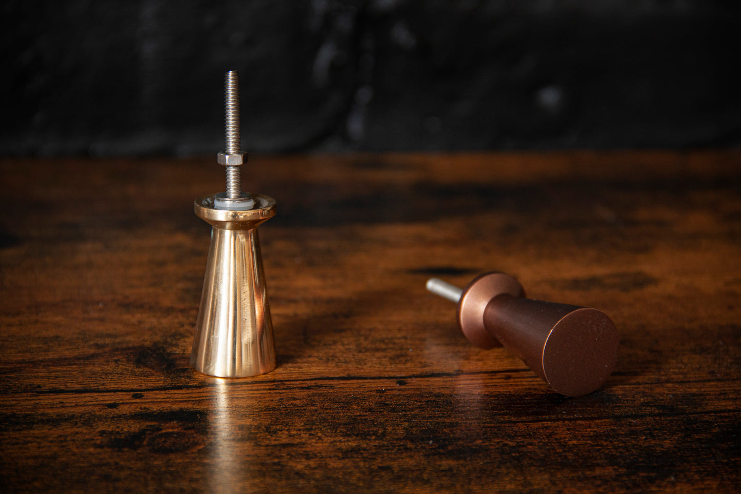 Brass Conical Drawer Knob