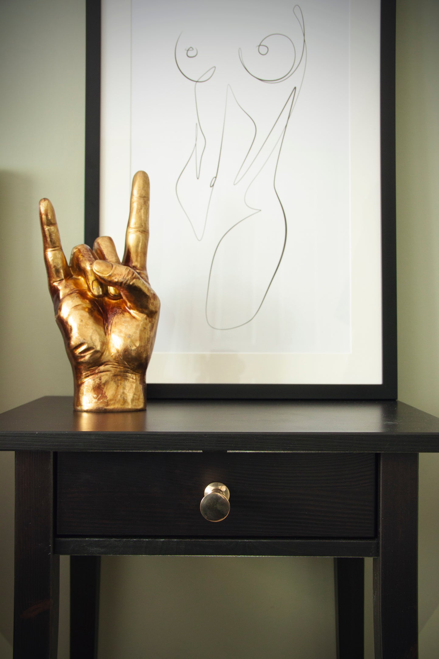 Brass Conical Drawer Knob