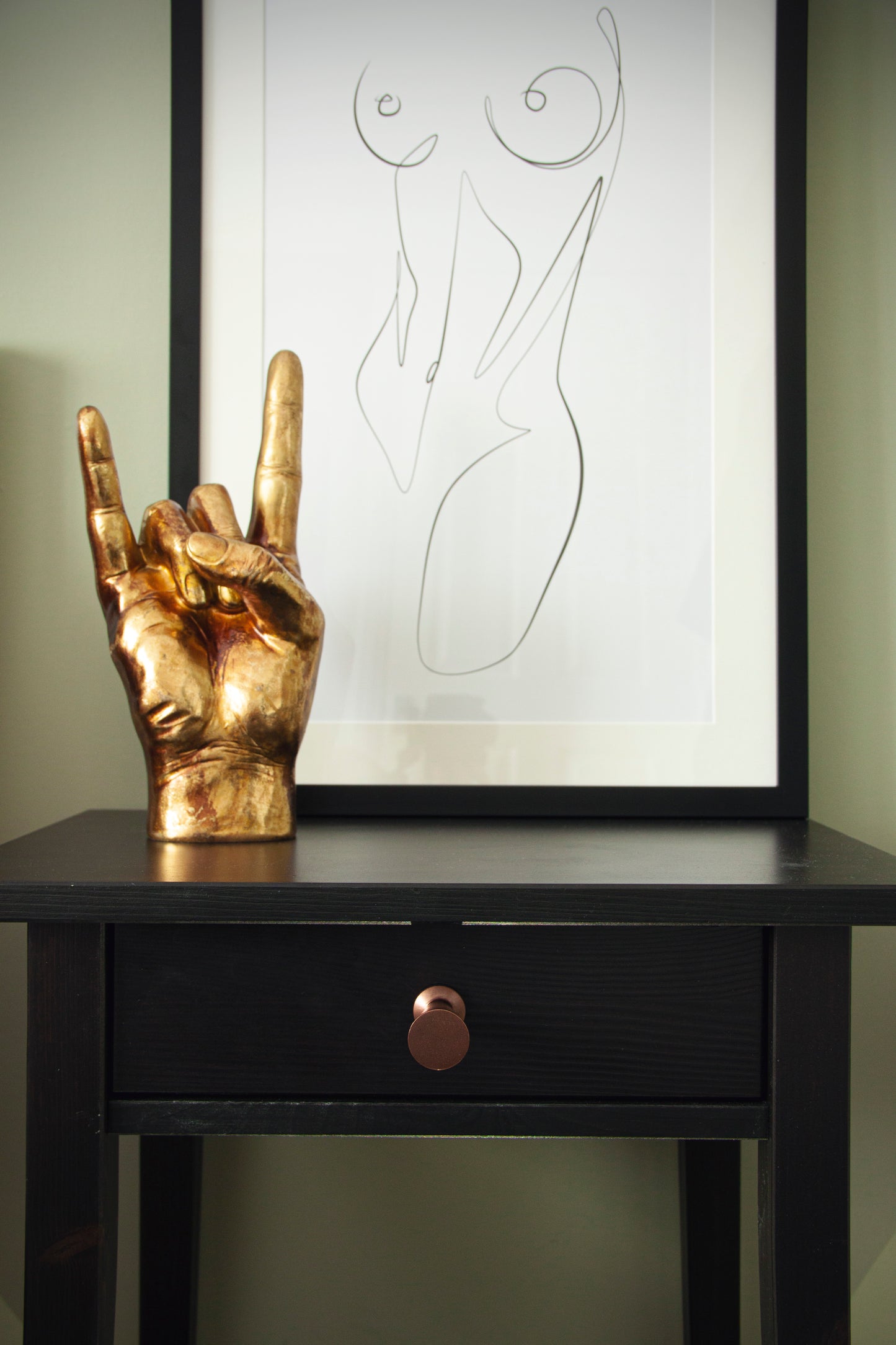 Brass Conical Drawer Knob