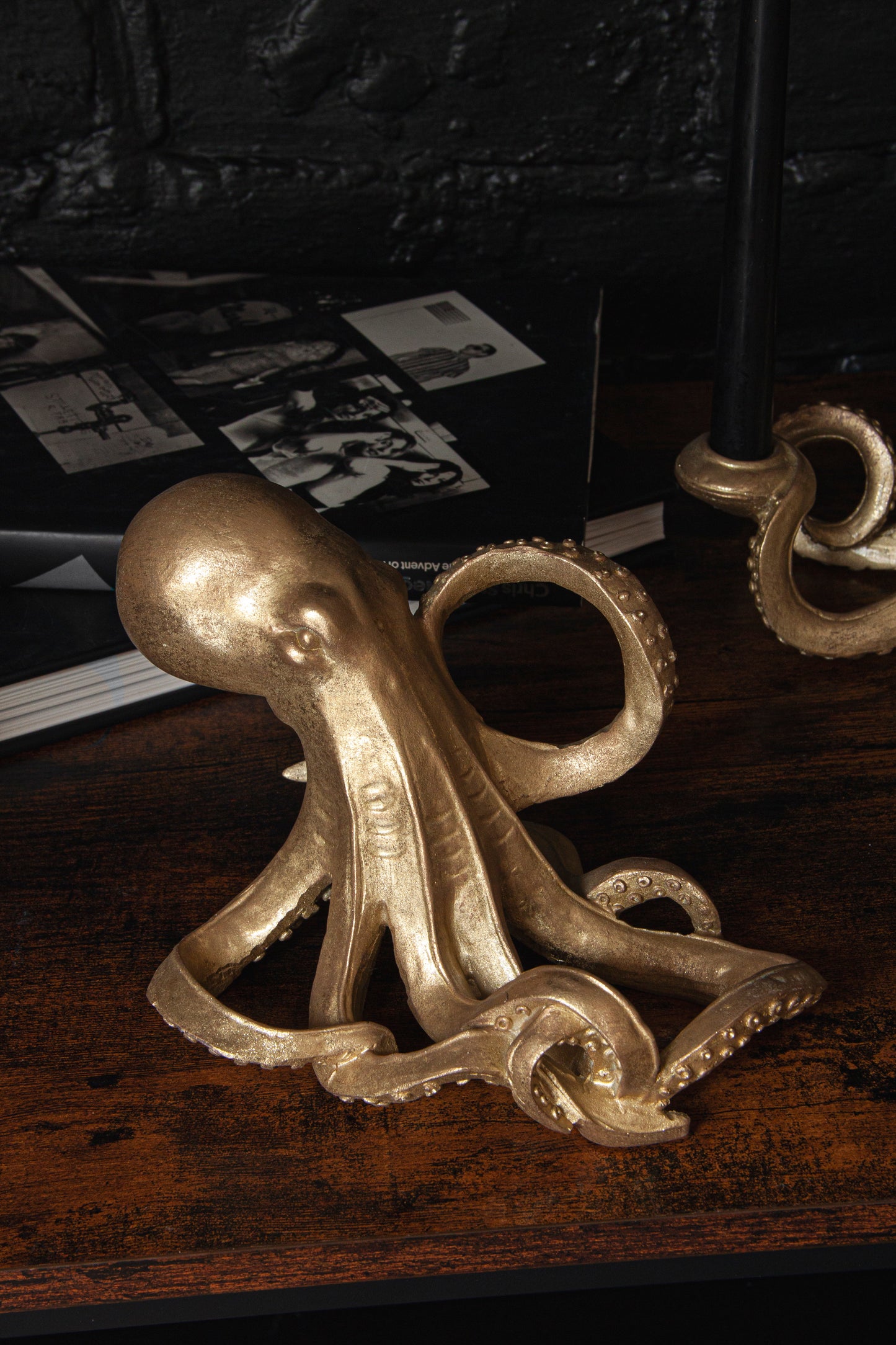 Gold Octopus Wine Bottle Holder