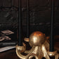 Gold Octopus Candlestick Holder