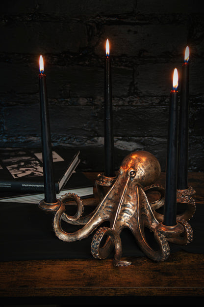 Octopus Candlestick Holder - Bronze