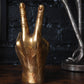 Gold Peace Hand Ornament & Vase