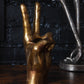 Gold Peace Hand Ornament & Vase