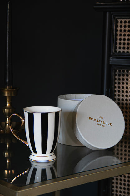 Monochrome Striped Mug