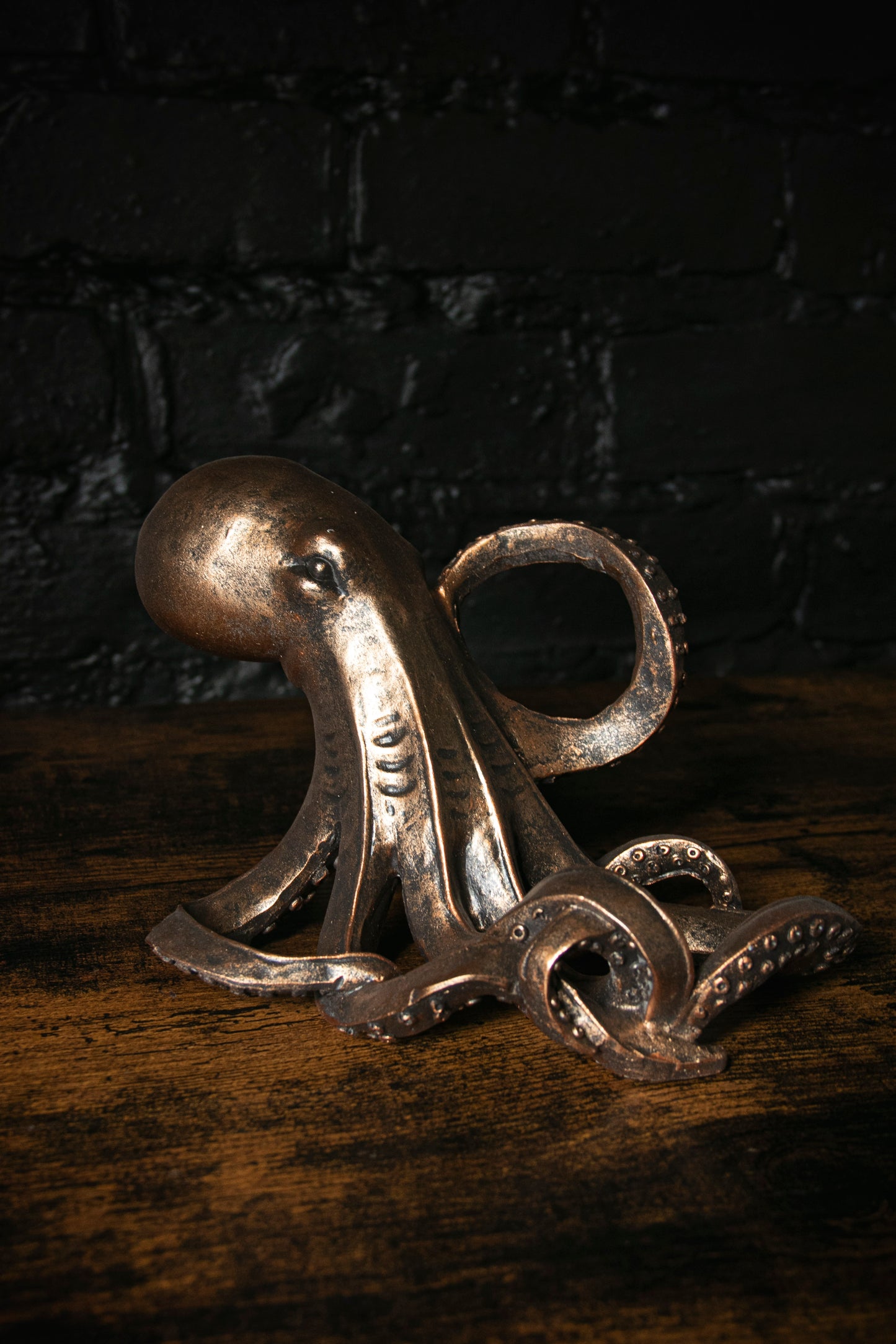 Bronze Octopus Wine Bottle Holder